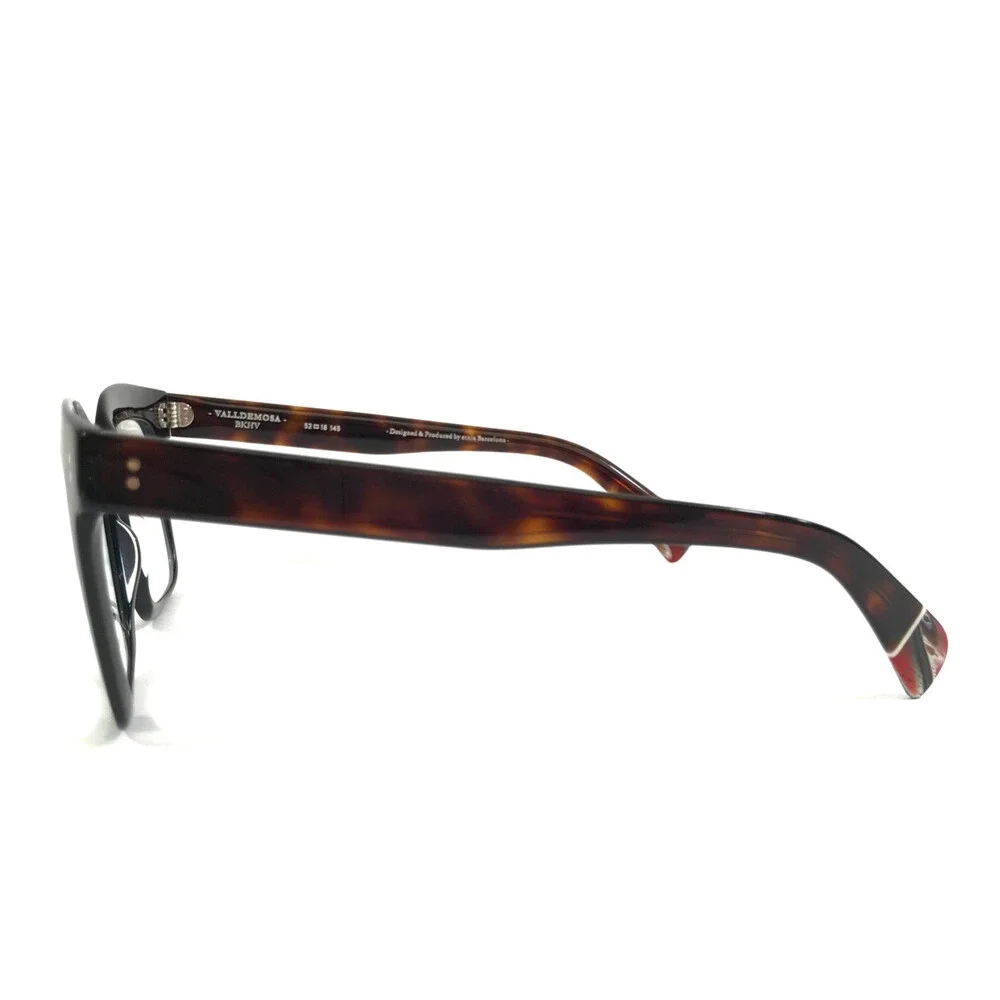 Etnia Barcelona Eyeglasses Frames VALLDEMOSA BKHV Black Havana Square 52-18-145